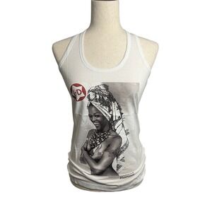 NWT Fiorucci X Naomi Campbell Collaboration Tank Top XS Hot Beach Issue